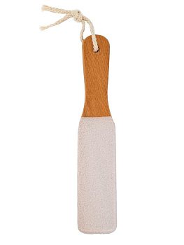 Терка для ног 25,3х4см деревянная ручка в ассортименте бук/карбид кремния 000000000001229376