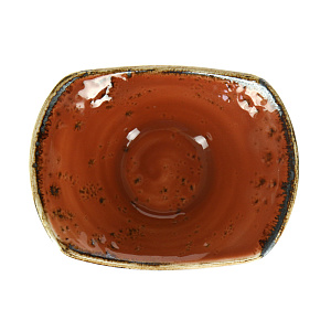 Ассиметричный салатник Craft Steelite, коричневый, 18 см 000000000001123957