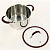 Кастрюля из нержавеющей стали,стеклянная крышка с пароотводом и силиконовым ободком, ручки с силиконом 2,2л KITCHEN FANTASY Cristell 000000000001192855