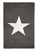 Коврик универсальный 60х90 LUCKY ЗВЕЗДА тканный серый хлопок