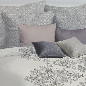 Комплект постельного белья евро Mona Liza Loren наволочка 70х70см простыня-215х240см пододеяльник-200х220см евробязь 130гр/м2 хлопок 000000000001208609