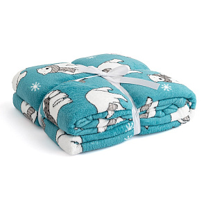 Плед 150x200см LUCKY Полярные мишки бирюзовый/белый полиэстер Плед 150x200см LUCKY Полярные мишки бирюзовый/белый полиэстер 000000000001214459