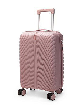 Чемодан на колесах S (36х22х55см) молния розовый PP 000000000001226540