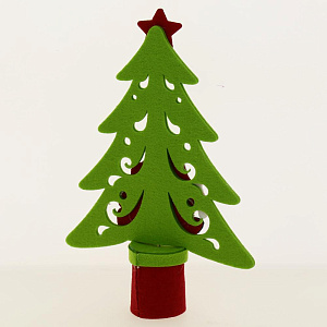 Декоративное украшение 34см ФЕНИКС-ПРЕЗЕНТ Елка с Дедом Морозом 000000000001191244