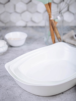 SMART CUISINE Набор форм для запекания 3шт CARINE опал Q0214 000000000001202923