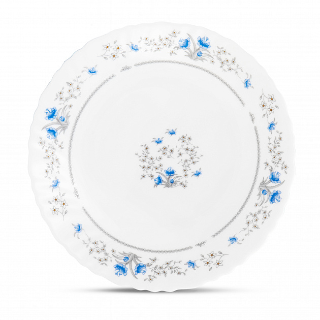 Набор столовой посуды 16 предметов FARFORELLE Голубой цветок стеклокерамика 000000000001214368