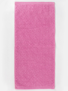 Полотенце махровое 50х90см СОФТИ Ромб светло-лиловый хлопок 100% 000000000001214695