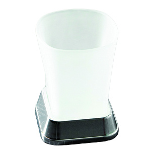 Стакан для зубных щеток Amper Wasserkraft, металл, стекло 000000000001159917