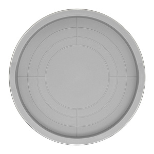 Миска для приготовления 4л 26см DE'NASTIA с крышкой серый нержавеющая сталь/силикон 000000000001219655