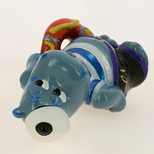 Копилка 12х12х27см Бегемот с кругом керамика 000000000001168591