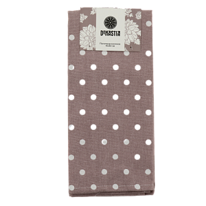 Полотенце кухонное DeNASTIA Коллекция "Пионы" 40x60см Хлопок70%/ПЭ30% розовый/белый D000208 000000000001202904