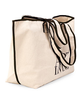 Сумка 34х59х19см DE'NASTIA Art Living коричневая ручка хлопок 000000000001225555