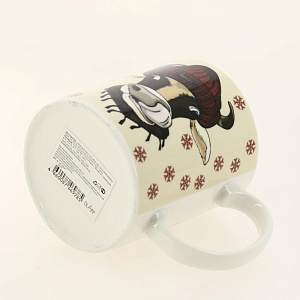 Кружка фарфор 350мл МИКС 4 декора НА УДАЧУ OLAFF 200-08038 000000000001202093