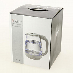 Чайник электрический 1,8л ELECTRIC KETTLE ML-992 мощность 1500W стекло 000000000001203363