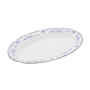Блюдо овальное 32см Синий ситец LUISA218W Oval32 000000000001136139