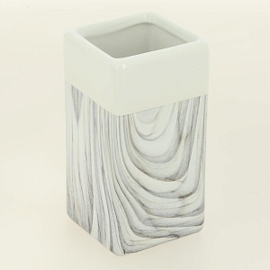 Набор для ванной 4 предмета ДОЛЯНА Мрамор мыльница дозатор для мыла 2 стакана прямоугольник керамика пластик 000000000001209707