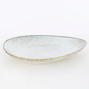 Блюдо овальное 21х18,5см серый глазурованная керамика 000000000001213873