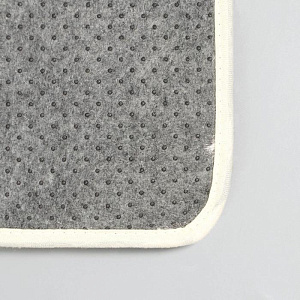 Набор ковриков для ванны и туалета 2шт 35х40см 40х60см ДОЛЯНА Пушистик бело-коричневый полиэстер 000000000001211498