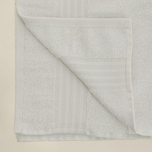 Полотенце махровое 60х100см LUCKY бордюр полосы молочное 100% хлопок 000000000001208937