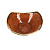 Ассиметричный салатник Craft Steelite, коричневый, 18 см 000000000001123957
