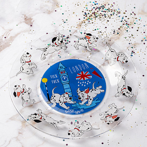 101 ДАЛМАТИНЕЦ Тарелка десертная 19,6см ОСЗ Симпатия стекло 000000000001212439