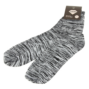 Носки мужские р.29(43-44) LUCKY серый 85%хлопок/15%полиэстер 000000000001174543