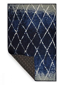 Коврик придверный 50х80см тёмно-синий Ромб градиент M111201 000000000001200461