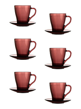 ИДИЛЛИЯ Набор чайный 12 предметов LUMINARC лилак стекло 000000000001226234