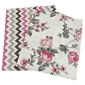 Комплект постельного белья 1,5спальное DE'NASTIA Прованс сатин 70x70см-2шт new C010695 000000000001176391