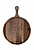 Доска универсальная 30см DE'NASTIA круглая с ручкой коричневый дерево акация 000000000001216964