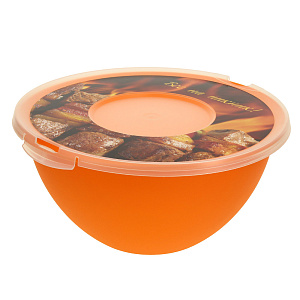 Миска для шашлыка с крышкой, 4л, пластик 000000000001172080