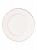 Тарелка десертная 21см DE'NASTIA IREM белая с медной каймой фарфор 000000000001209948