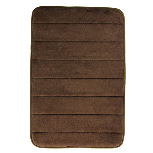 Коврик для ванной DE'NASTIA 45х70см memory коричневый полиэфир M111129 000000000001154571