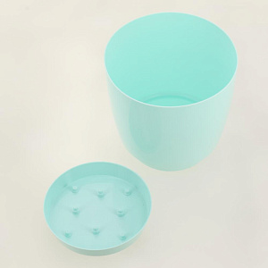 Горшок для цветов 2л h145мм D150мм GARDENPLAST ФРЕЗИЯ №1 мятный пластик 000000000001207363