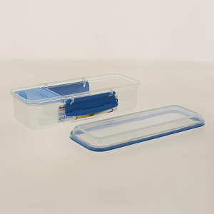 Контейнер для хранения продуктов 0,41л прямоугольный TO GO SISTEMA. Контейнер имеет небольшое внутреннее отделение с крышкой.21479 000000000001197087