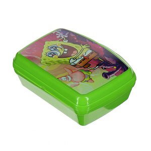 Бутербродница Губка Боб, зеленый, 16.5х13 см 000000000001127626