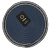 Салфетка сервировочная D36см DE'NASTIA синяя с золотистой строчкой по кругу 70% полипропилен 30% полиэстер 000000000001208012