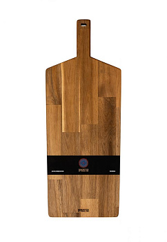 Доска универсальная 72x28x2см DE'NASTIA прямоугольная большая с ручкой светло-коричневый дерево акация 000000000001216971