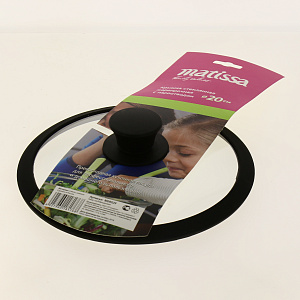 Крышка с силиконовым ободком черная 20см M09029 000000000001180734