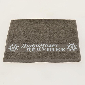 Полотенце махр. 33х50 Дедушке Сандал 100%хл,пл380г 000000000001183606