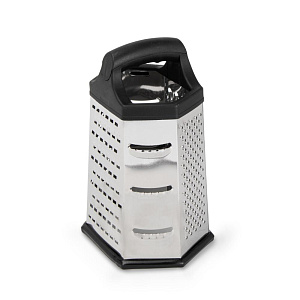 Терка 6-и гранная 24х13х13см нержавеющая сталь/пластик 000000000001224395