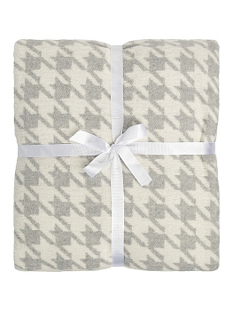 Покрывало 200x230см LUCKY Гусиные лапки серый/белый 50%хлопок/35%акрил/15%полиэстер 000000000001218831