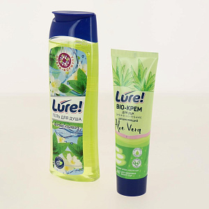 Набор подарочный Lure Herbal Beauty гель для душа 260мл+BIO-крем для рук увлажняющий 75мл,9752 000000000001193093