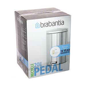 Мусорный бак с педалью MotionControl Brabantia, 20л 000000000001125256