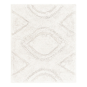 Коврик универсальный 50x60см DE'NASTIA рюши белый хлопок 100% 000000000001219586