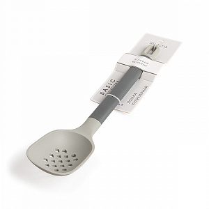 Лопатка кулинарная с дырочками 31,8x6,7x4,5см DE'NASTIA idea серый силикон/нейлон/полипропилен 000000000001225961