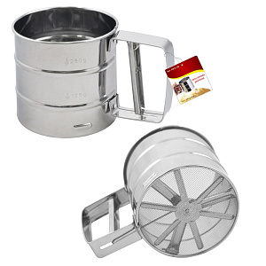 Сито-кружка для муки нержавеющая сталь 10,5cм Мультидом AN11-38 000000000001197250