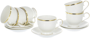 Набор чайный 12 предметов (чашка 220мл-6шт/блюдце-6шт) BALSFORD Грация Шанти фарфор 000000000001183382