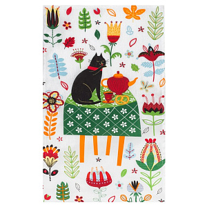 Полотенце кухонное Доляна Кошечка 35х60см 100%хл 160г/м2 4136476 000000000001200819