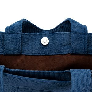 Сумка женская 26x23x10см индиго вельвет/полиэстер 000000000001221751